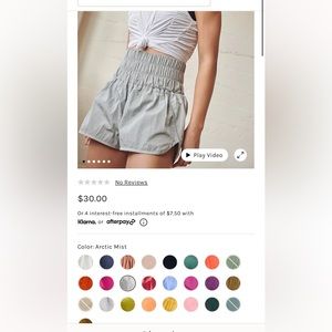 Free people “the Way Home shorts”